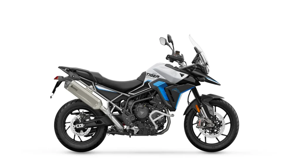 Triumph Tiger 900 Alpine Edition in Snowdonia White with Aegean Blue detailing